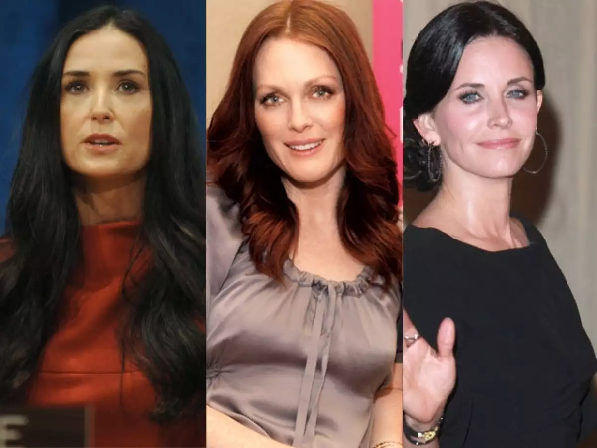 Demi More, Julienne Moore y Courteney Cox están por llegar a los 50 años y no abusan de los tratamientos y cirugías para deneter el paso del tiempo.