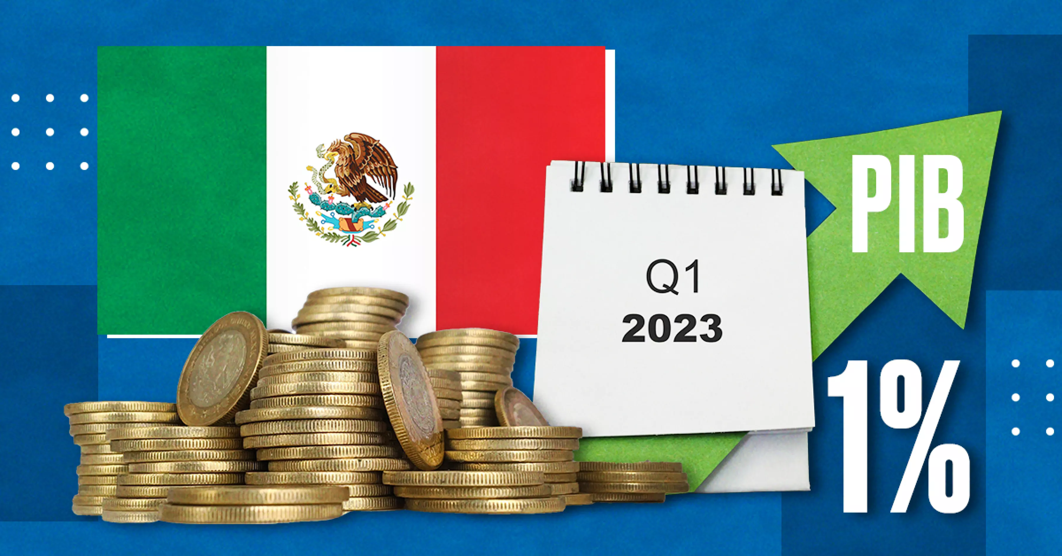 El PIB de México crece 1% en el primer trimestre de 2023