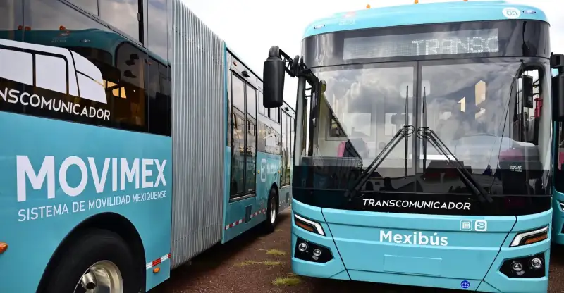 Unidades del Mexibús.