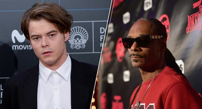 Charlie Heaton y Snoop Dogg