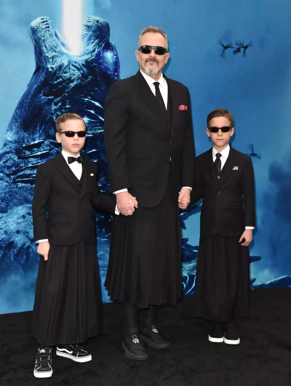 Diego, Miguel y Tadeo Bosé.