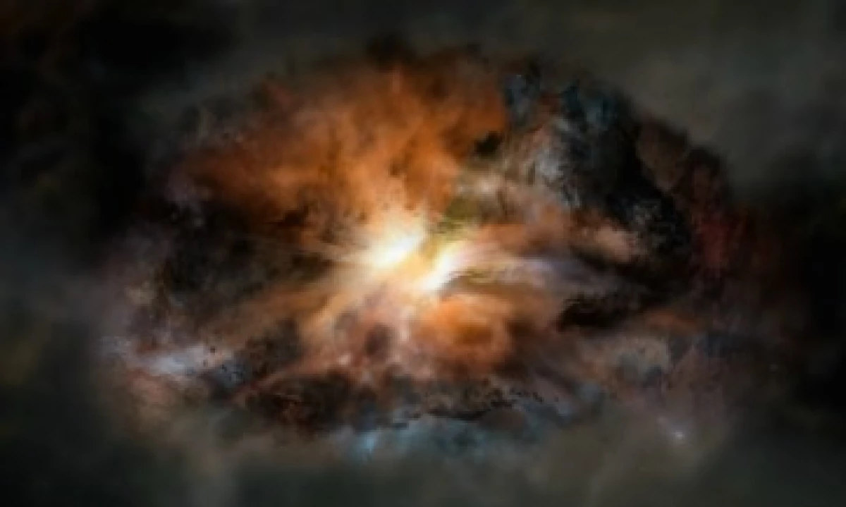 La galaxia W2246-0526 evaporará todo su gas interestelar (Foto: AFP Photo/ESO/NRAO/AUI/NSF)
