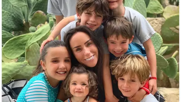 Inés Gómez Mont y sus hijos