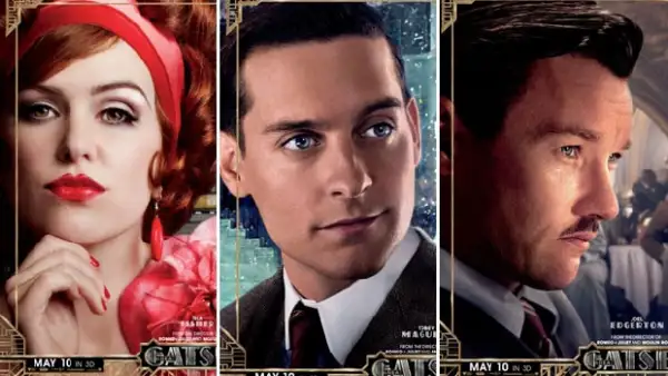 Una guía de cine libanesa reveló en exclusiva seis posters de los protagonistas de la esperada película: Leonardo DiCaprio, Carey Mulligan, Tobey Maguire, Isla Fisher, Elisabeth Debicki y Joel Edger.