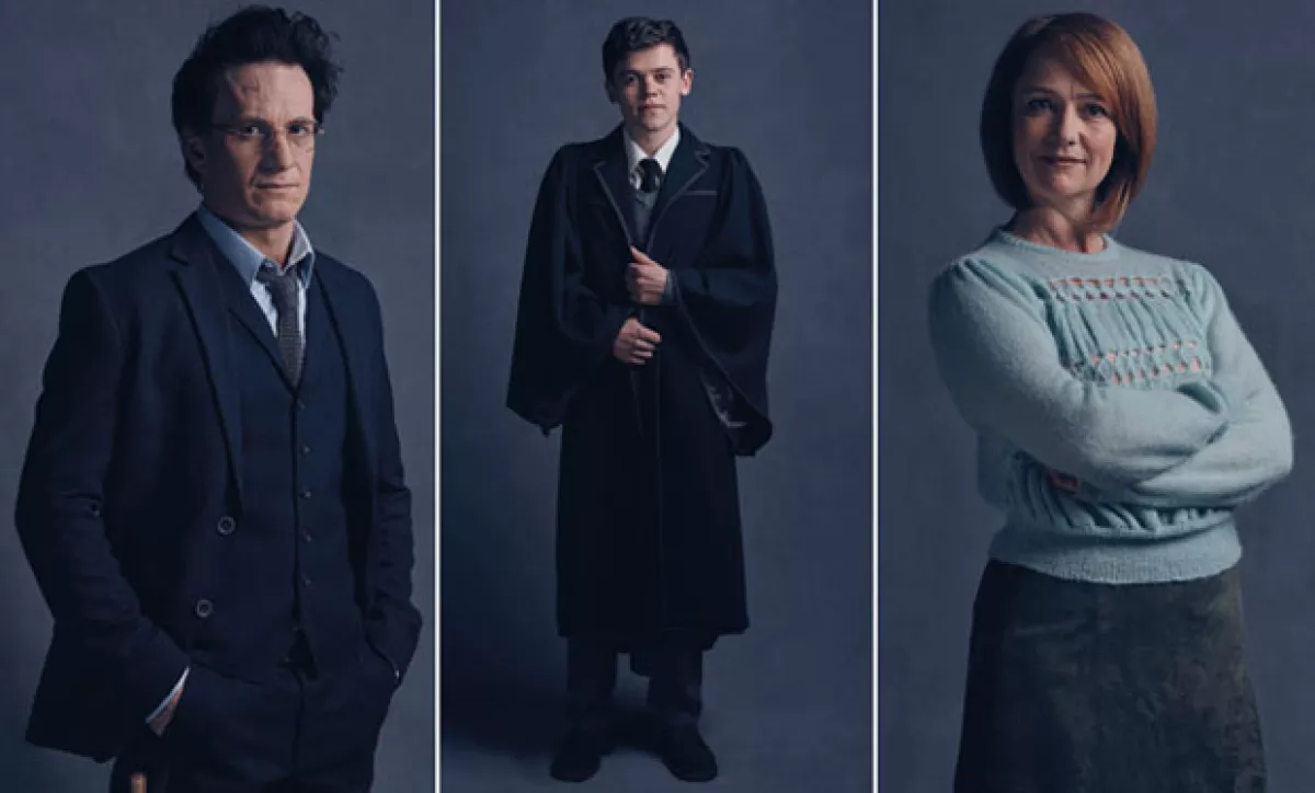 Así lucirán Harry Potter, Albus Severus y Ginny Weasley en Harry Potter and the Cursed Child.