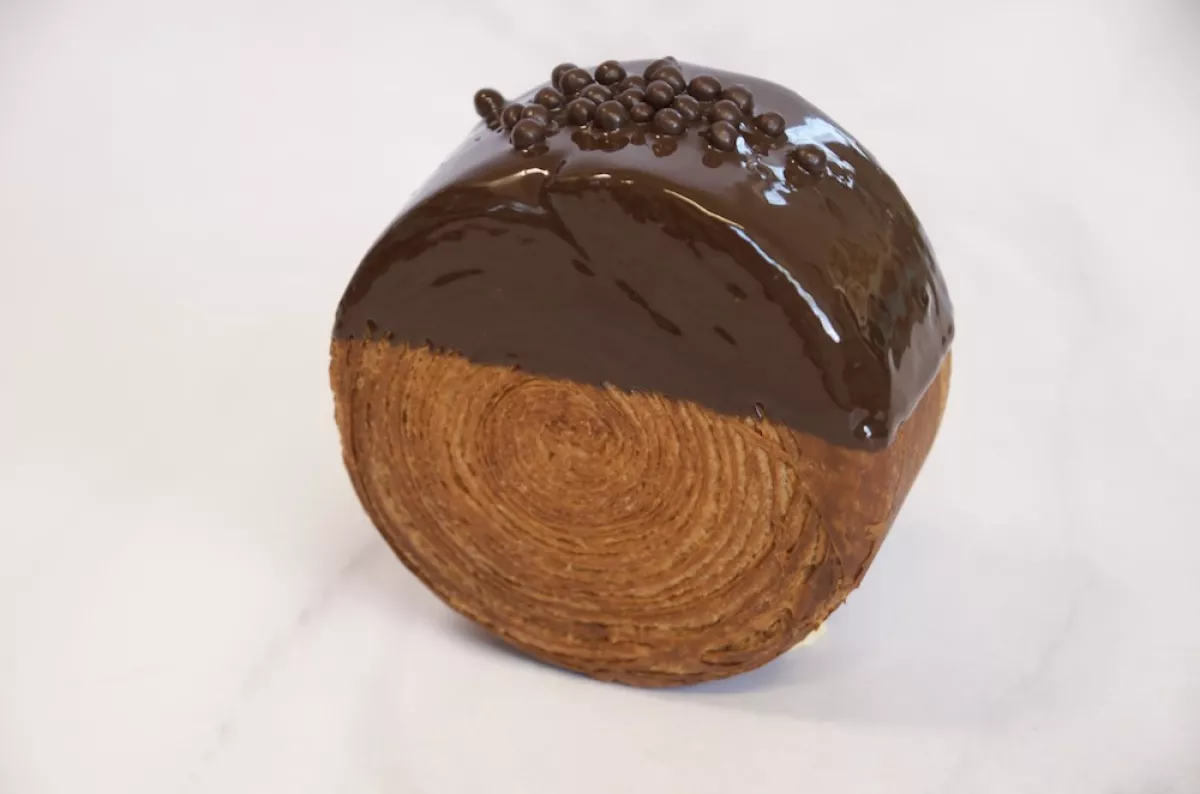 Pan cubierto de chocolate