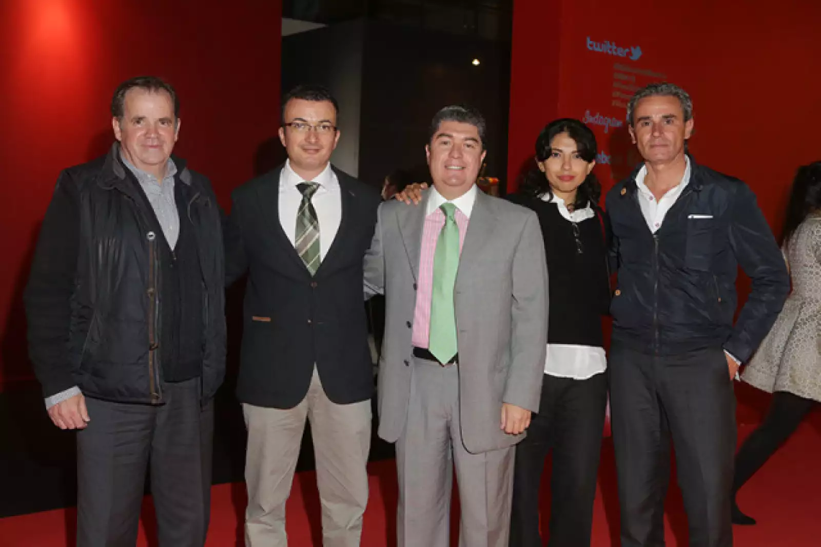 Roberto Ordoñez, Emilio Gorey, Juan Carlos González, Fernanda Velasco y Carlos Moreira