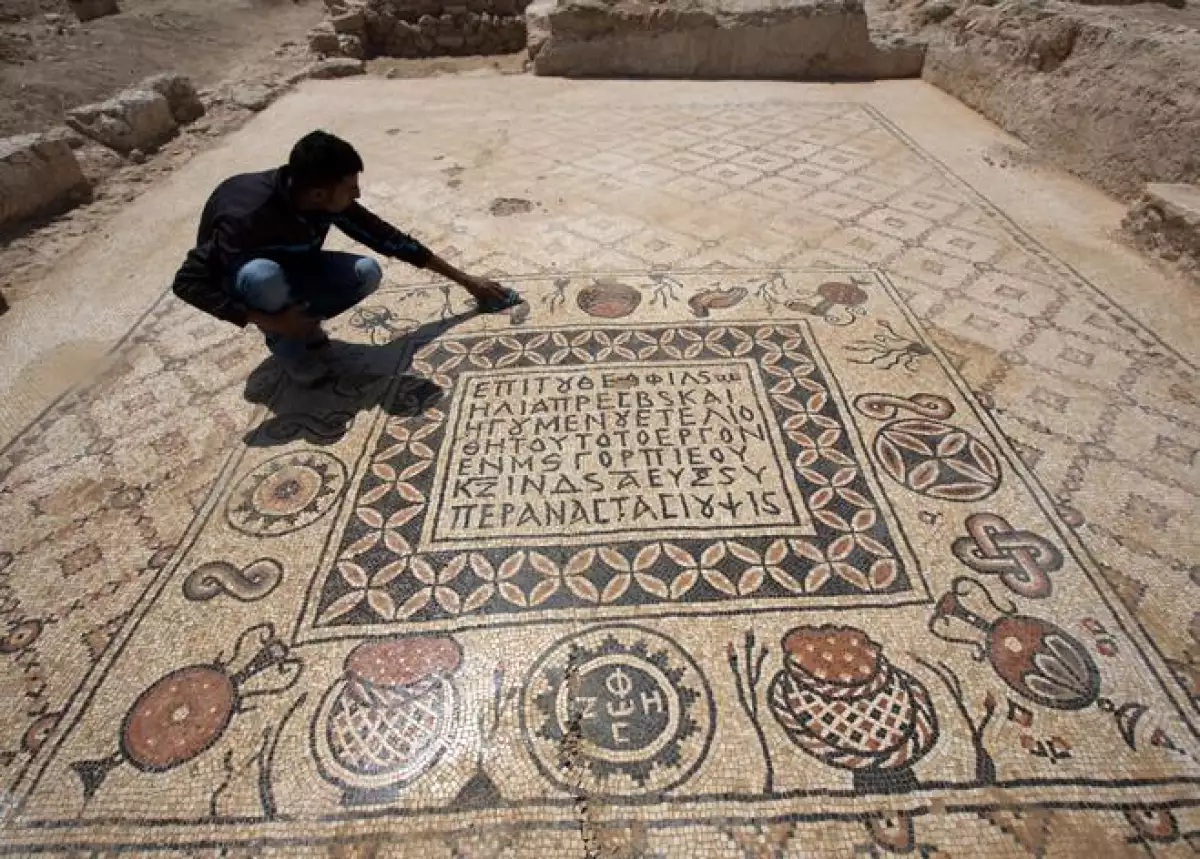 Mosaico bizantino en Israel