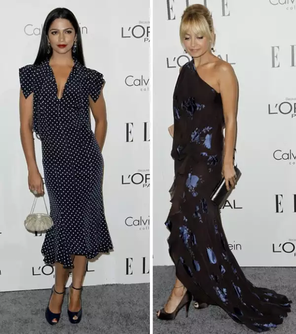 Camila Alves (izquierda), Nicole Richie (derecha).
