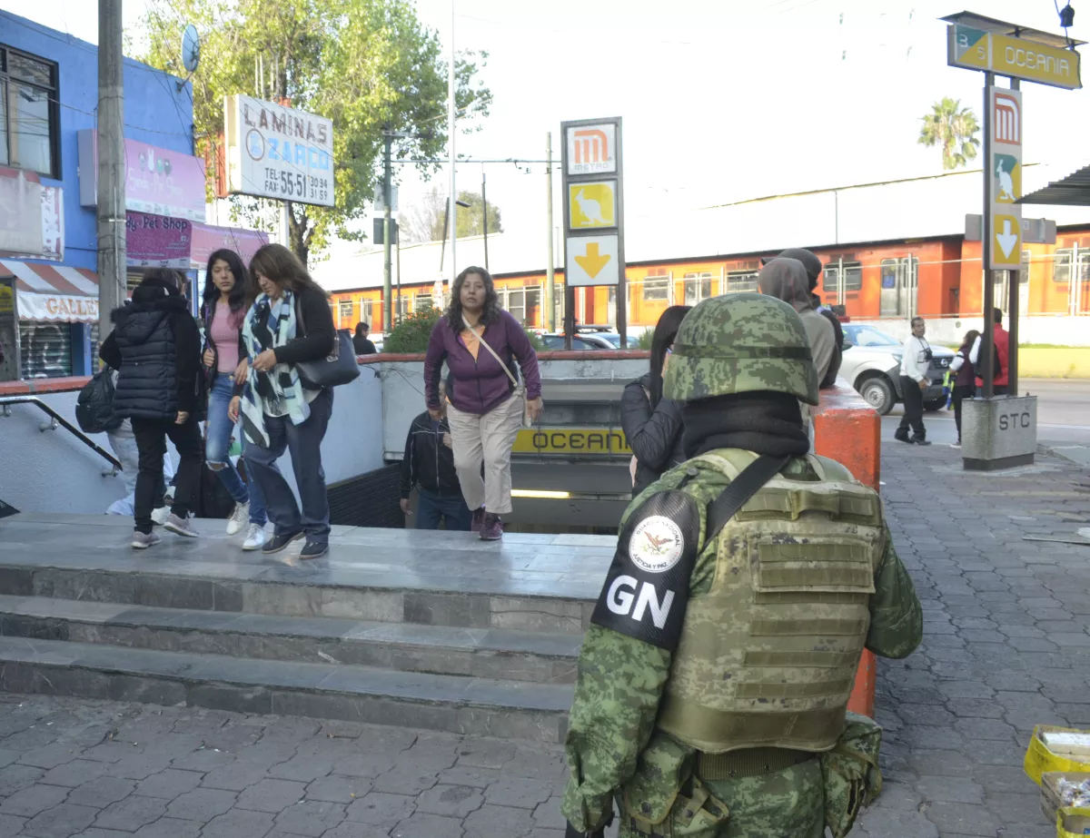 Guardia Nacional en el Metro