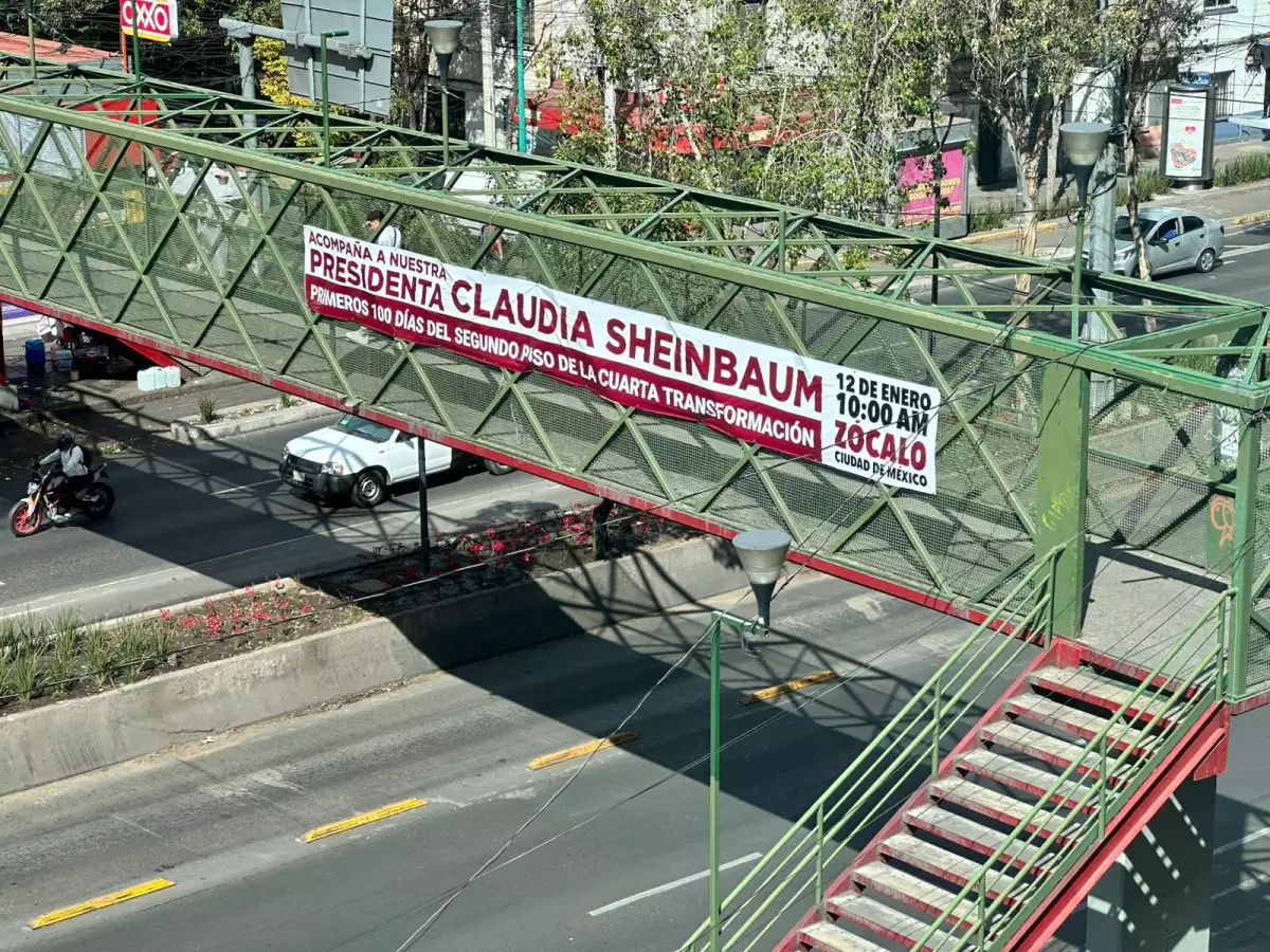 Tapizan calles con publicidad de Sheinbaum