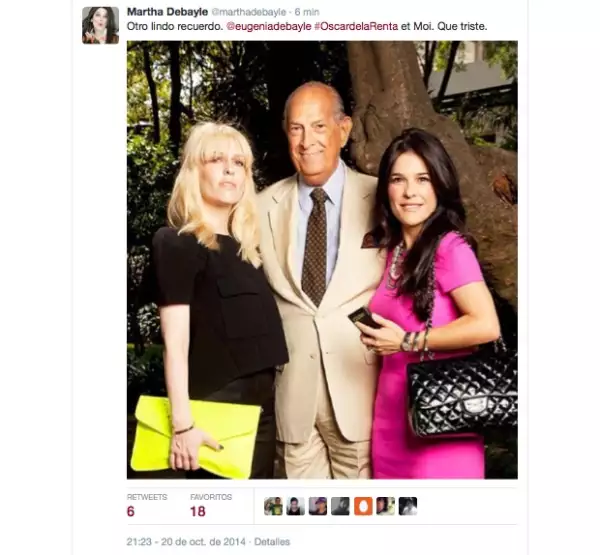 Martha Debayle confartió una foto de ella y su hermana Eugenia junto al dominicano.