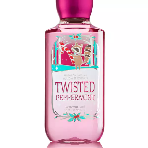 Prueba el Twisted Peppermint Shower Gel de Bath and Body Works. Su olor a menta, con azúcar y vainilla te hará sentir como nueva. CC Santa Fe. Precio en punto de venta.