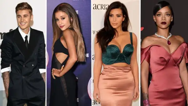 Justin Bieber, Ariana Grande, Kim Kardahsian y Rihanna fueron los más afectados con la acción de la aplicación de eliminar las cuentas spam.