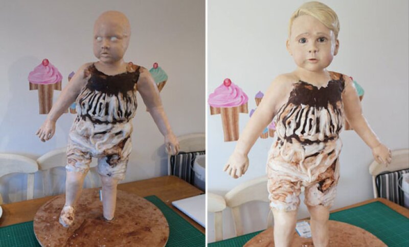 El pastel poco a poco fue tomando forma.
