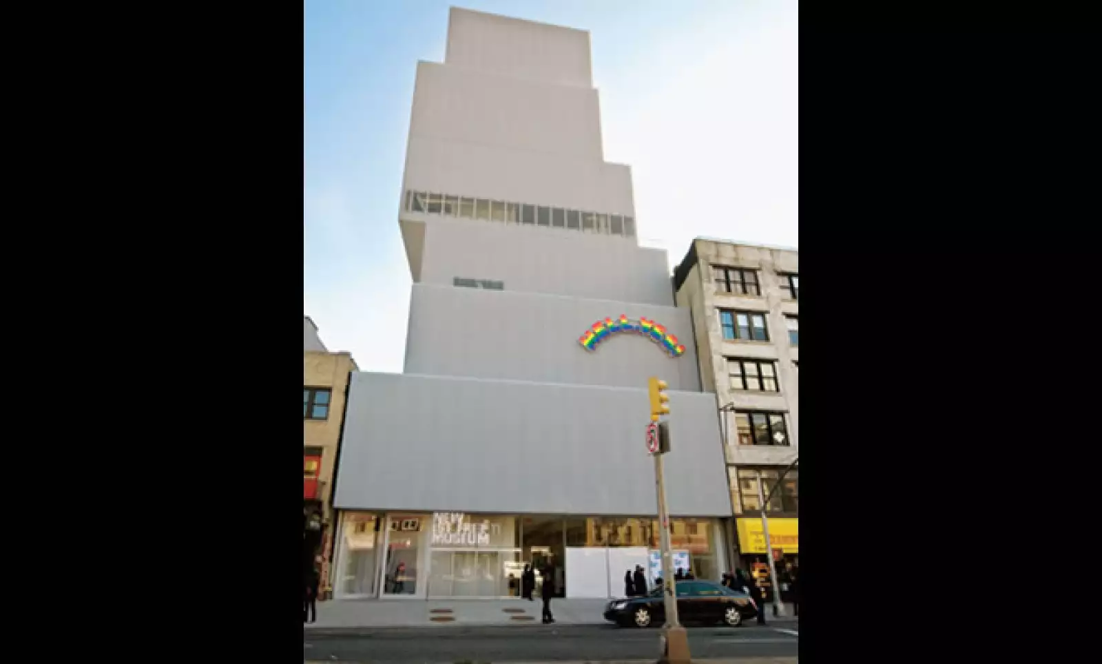 Desde su diseño en 2002, el edificio del New Museum buscaba satisfacer las necesidades de espacios de exhibición sin sacrificar las vistas del exterior.