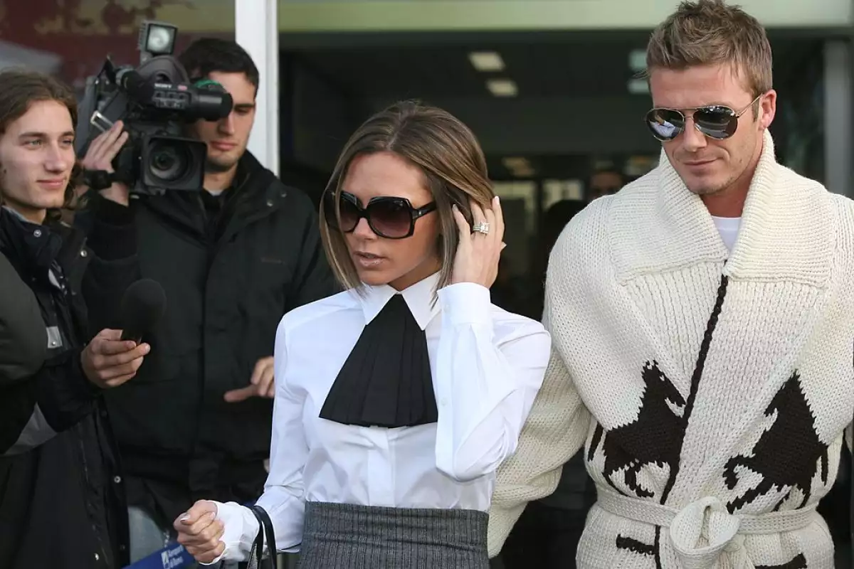 Victoria y David Beckham
