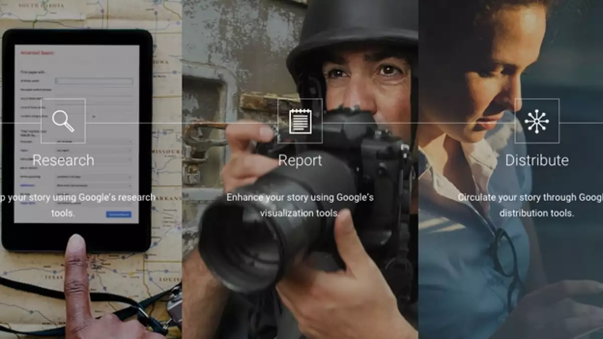 Algunas de las herramientas que Google puso en línea desde este lunes para ayudar al periodismo
