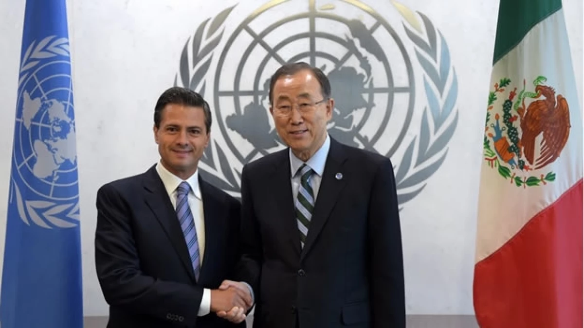 Enrique Peña Nieto y Ban Ki-moon se reunieron este domingo previo a la Asamblea General de la ONU