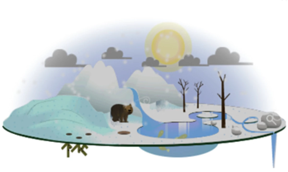 La prLos usuarios pueden cambiar el clima del doodle con sólo un click. (Foto tomada de google.com)