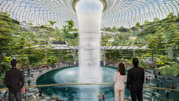 Cascada - Aeropuerto Jewel Changi