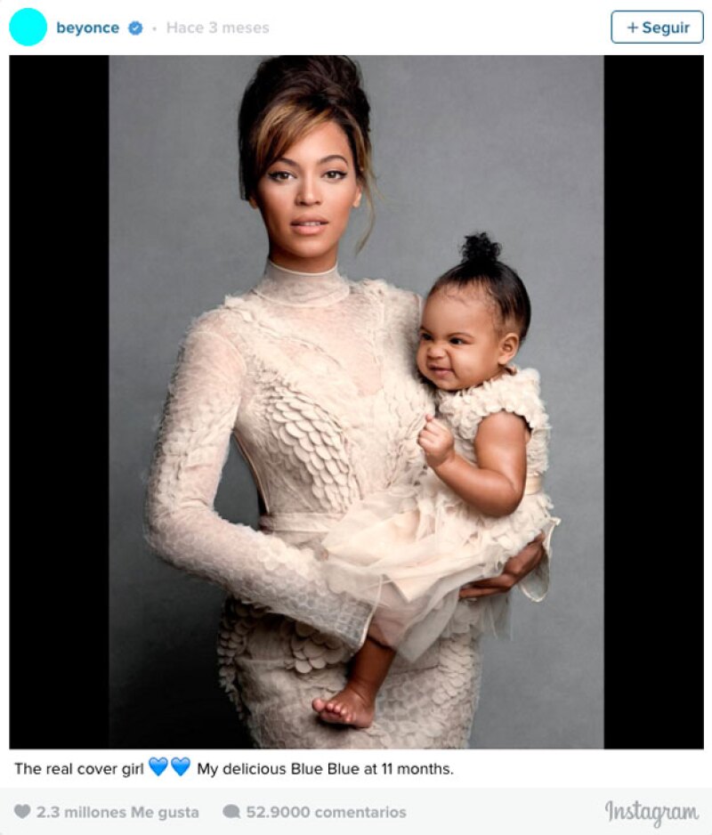 Beyoncé y Blue Ivy fueron las encargadas de ocupar el quinto puesto con 2.3 millones.