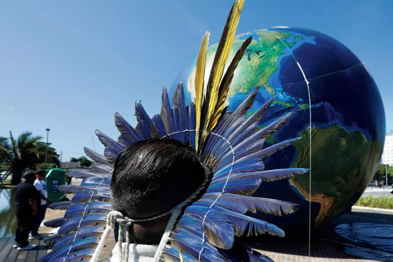 NGOs hold protest in Belem advocating for climate justice months ahead of COP30