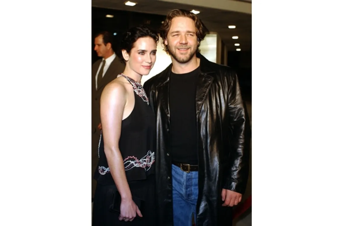 Con Jennifer Connelly, su coestrella en `Una mente brillante´.