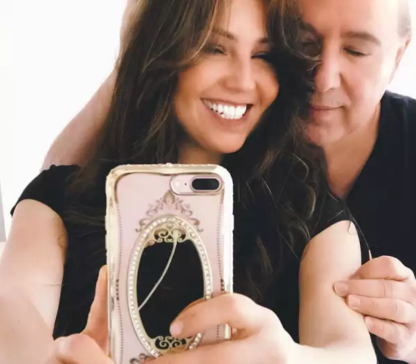 Thalía y Tommy Mottola