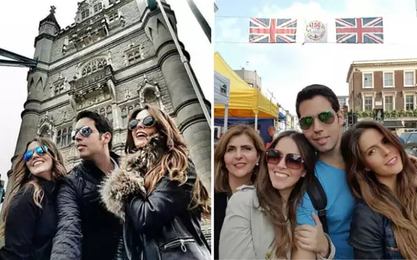 La actriz disfrutó de la compañía de su familia en este viaje.