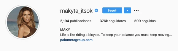 Instagram de Maki
