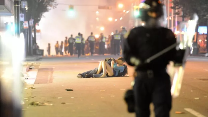 La foto del beso Vancouver