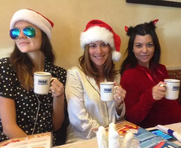 Kourtney y sus amigas llegaron al IHOP en pijama y sin maquillaje.