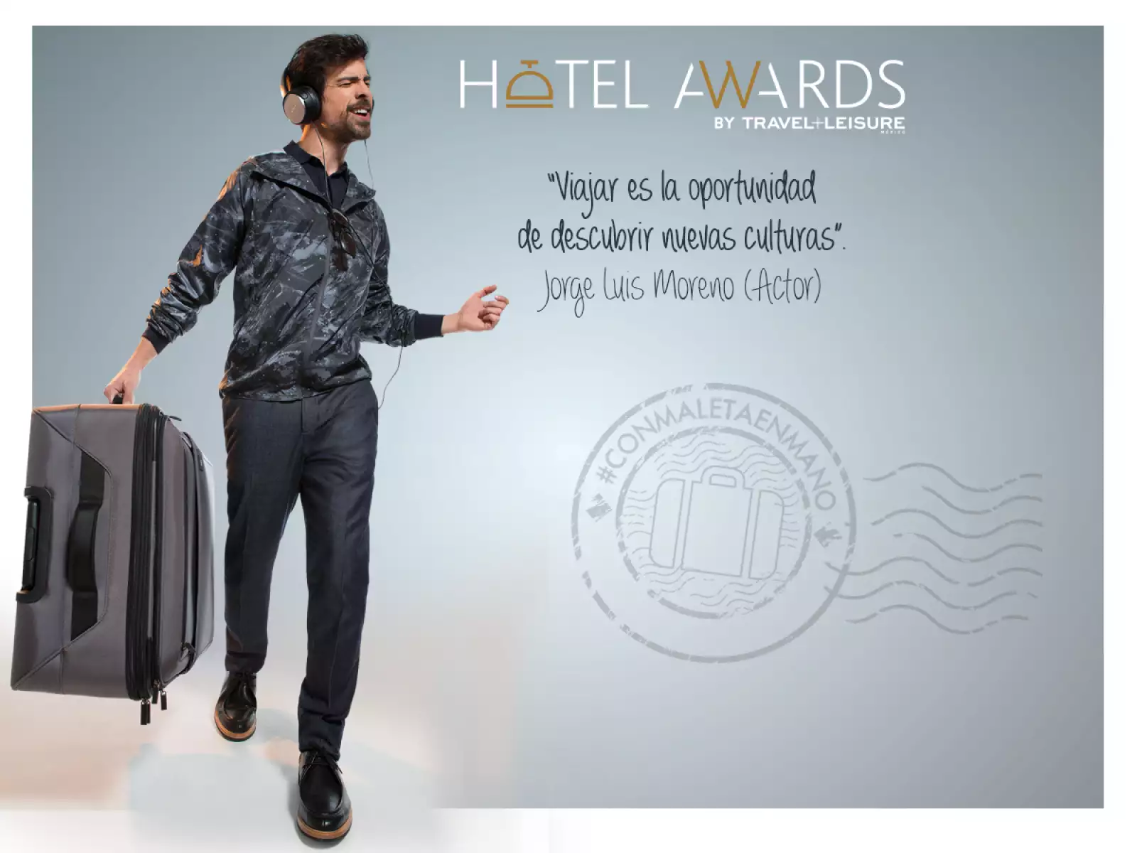 Jorge Luis Moreno, actor. #ConMaletaEnMano