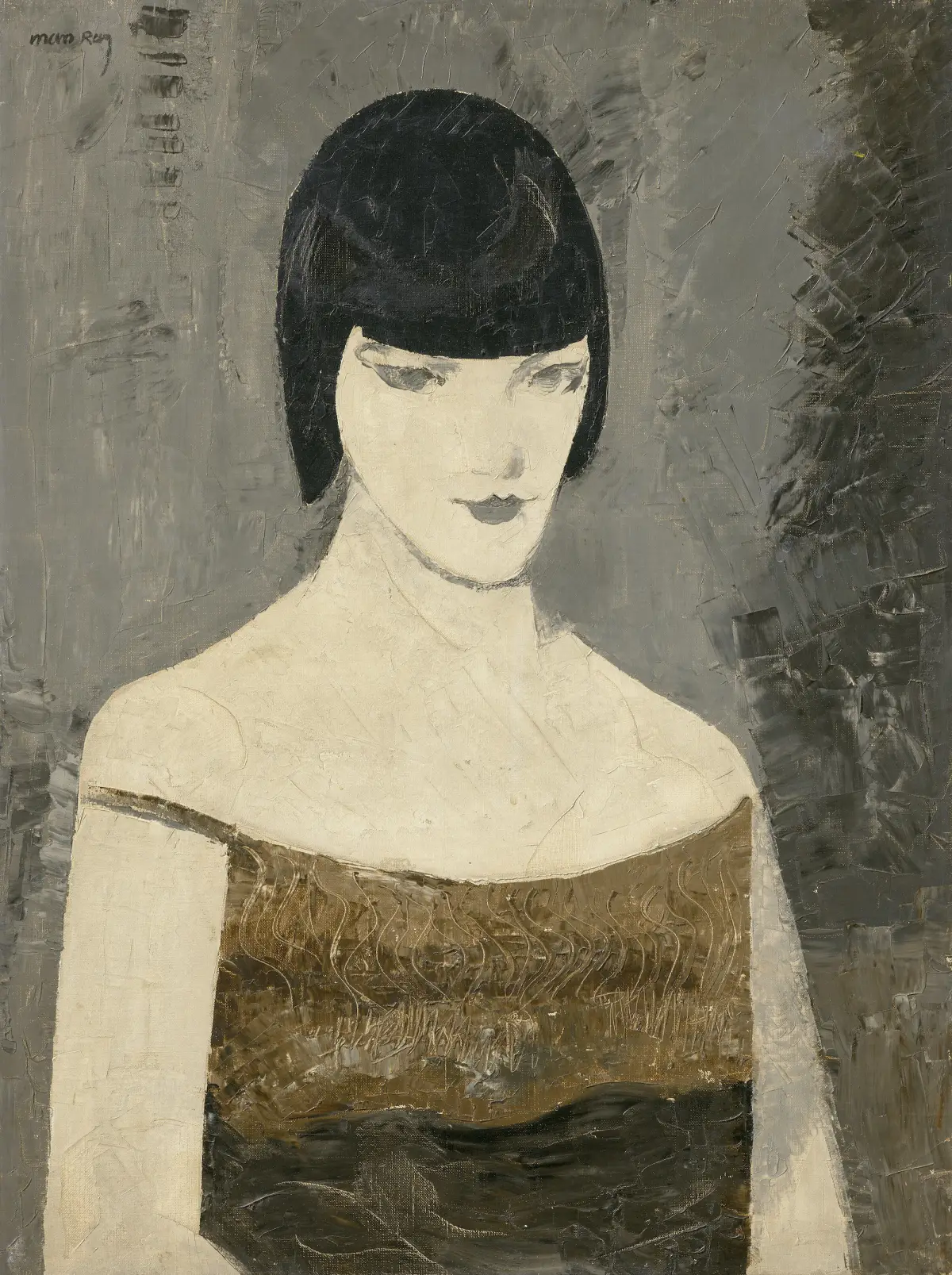 Retrato de Kiki de Montparnasse realizada por Man Ray. 