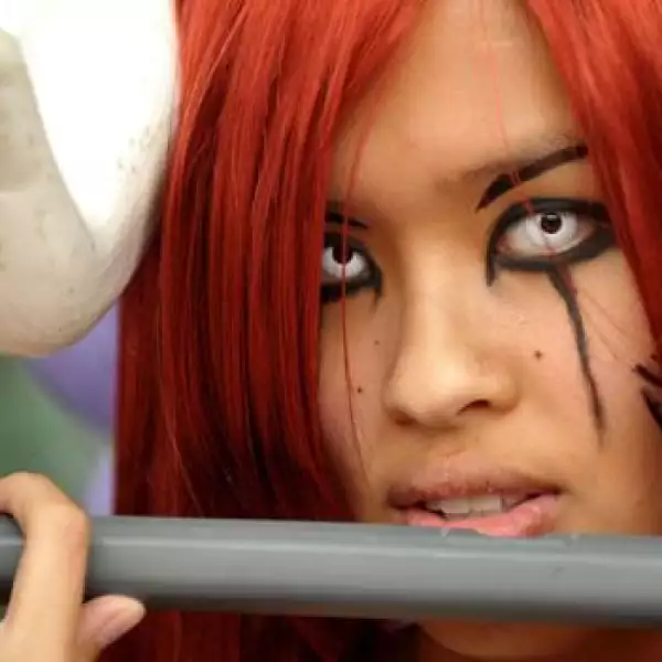 Una fan de la historieta Tracey Ho fue una de los miles de asistentes al festival en San Diego