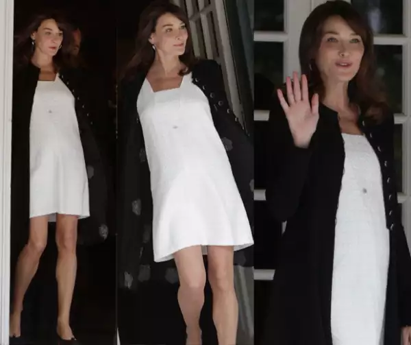Bruni le dará un cuarto hijo a Sarkozy, quien en su primer matrimonio tuvo dos, en el segundo uno y en este, su tercero, tendrá el cuarto.