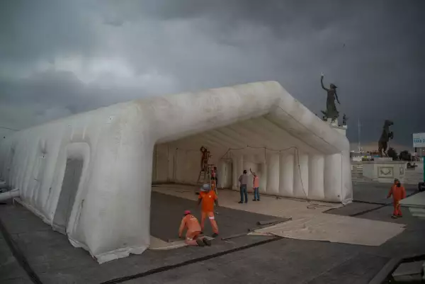 hospital inflable coronavirus