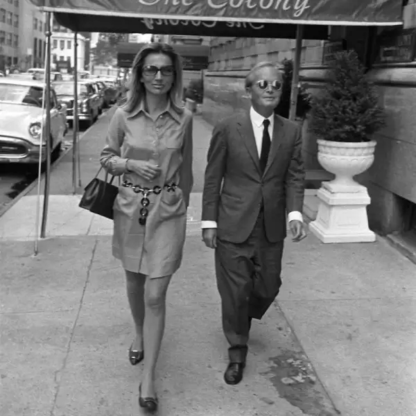 Lee Radziwill and Truman Capote, New York