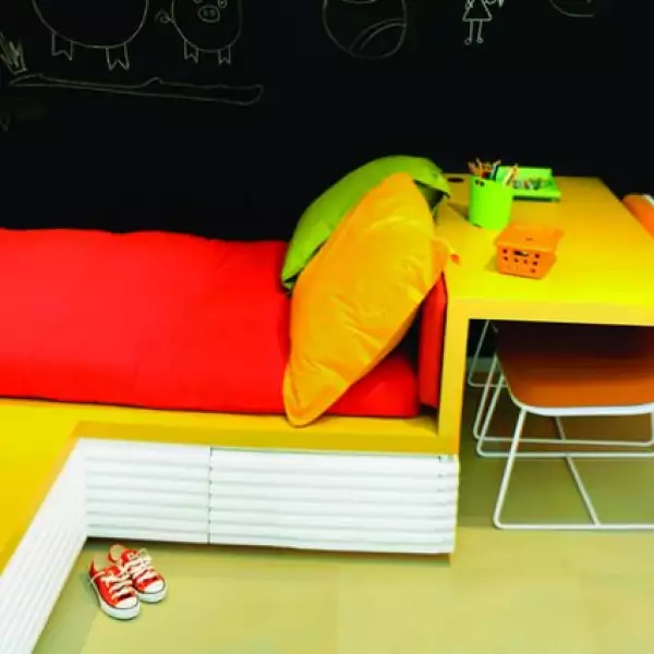 Las paredes con pizarrones van perfecto en el cuarto de los niños.