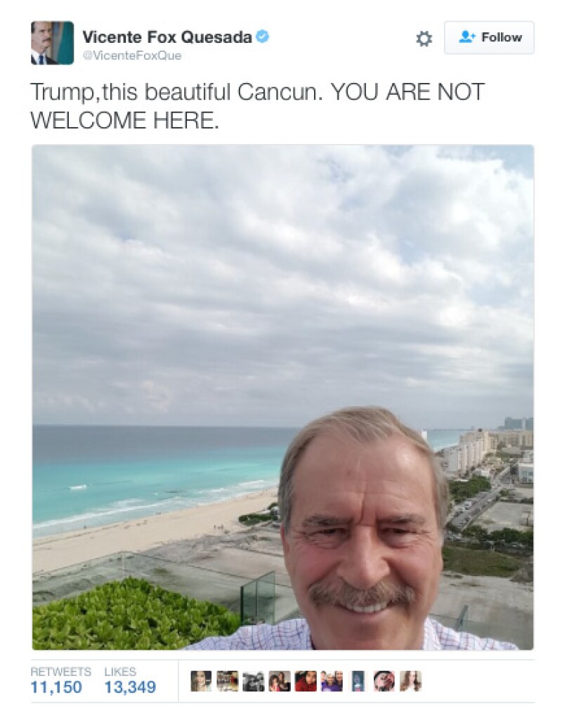 El ex presidente mandó varios mensajes a Donald Trump, en los que le dijo que no era bienvenido.