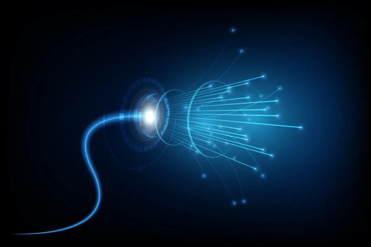 connection line on networking telecommunication concept background
