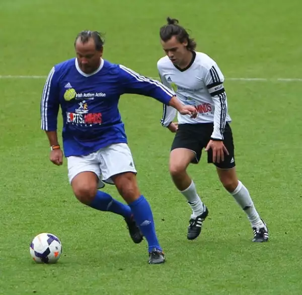 Harry durante el partido.