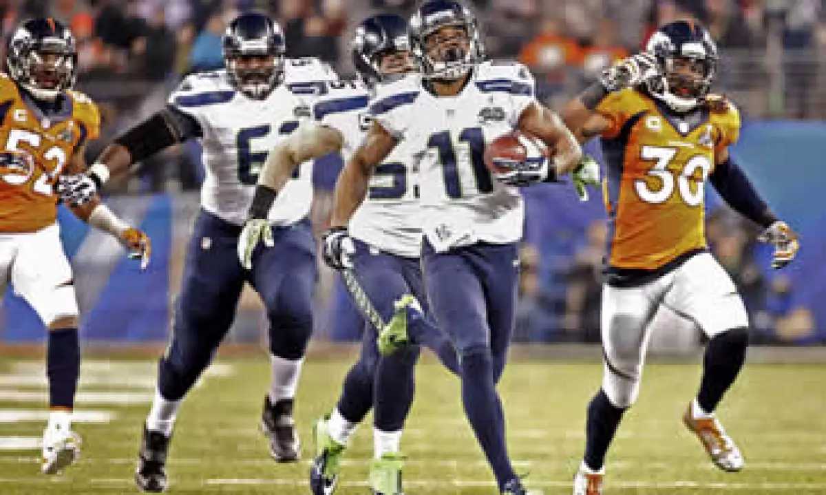 Percy Harvin fue el jugador más mencionado entre los jugadores de los Halcones. (Foto: Reuters)