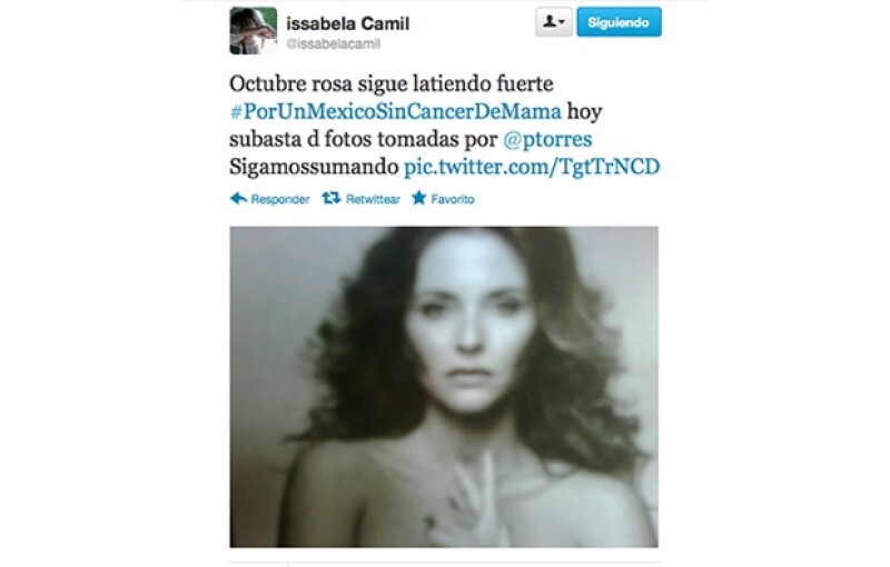 Así tuiteó Issabela Camil.