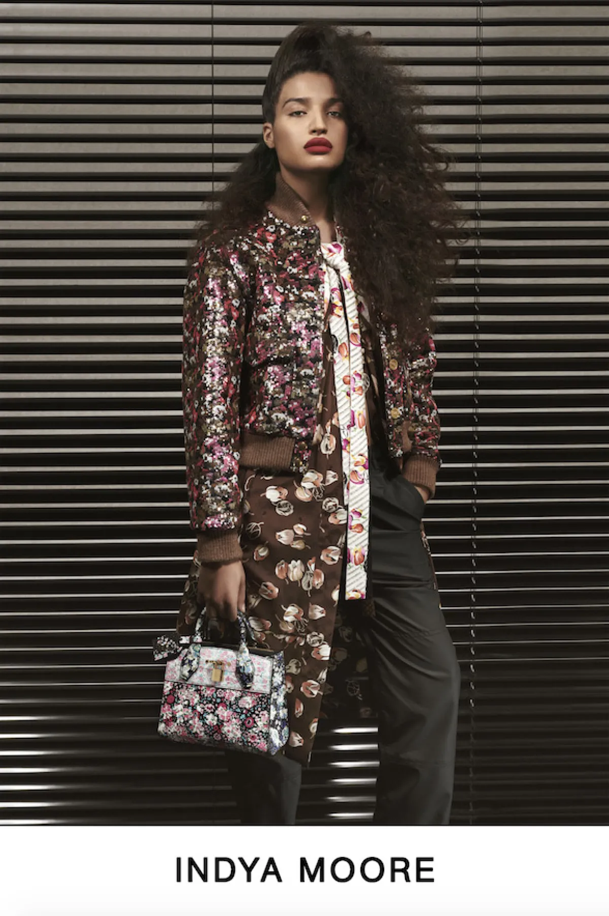 La joven actriz Indya Moore en Pre Fall 2019