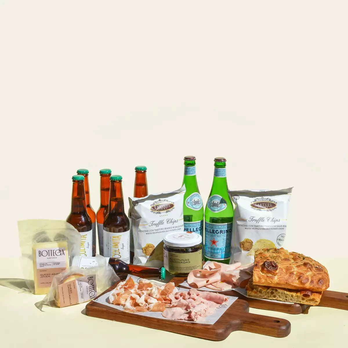 kit gourmet de bottega sartoria para el super bowl