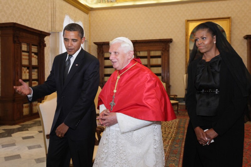 Los Obama también se reunieron con Benedicto hace unos años.