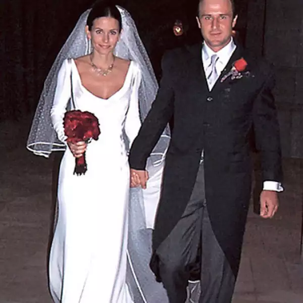 Courtney Cox eligió uno de los más caros, de rosas rojas.