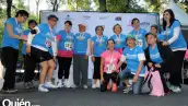 Sra. Bertha Aguilar con sobrevivientes de cáncer